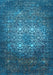 Oriental Light Blue Industrial Rug, urb2581lblu