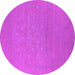 Round Oriental Pink Industrial Rug, urb2582pnk