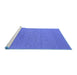 Sideview of Machine Washable Oriental Blue Industrial Rug, wshurb2582blu