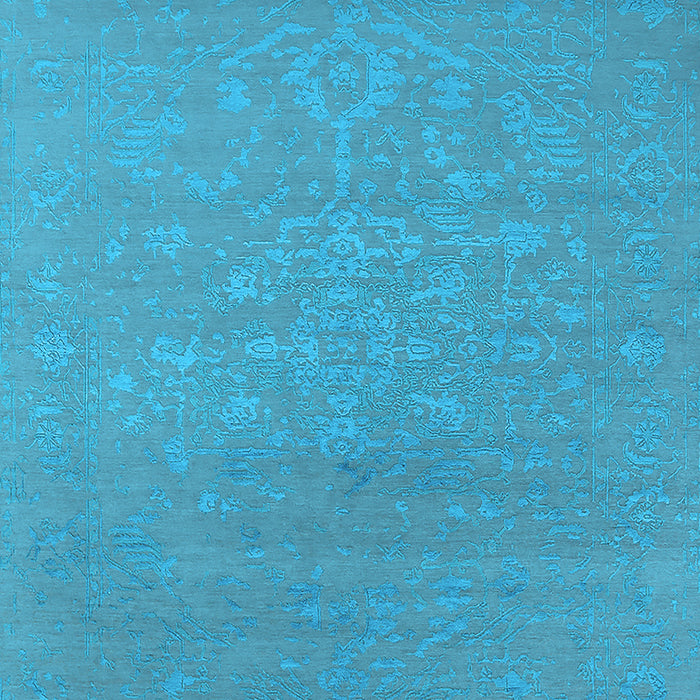 Oriental Light Blue Industrial Rug, urb2582lblu