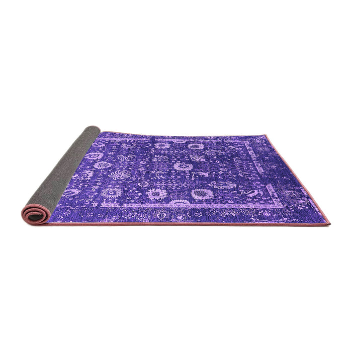 Sideview of Oriental Purple Industrial Rug, urb2583pur