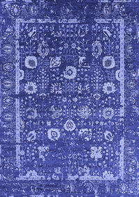 Oriental Blue Industrial Rug, urb2583blu