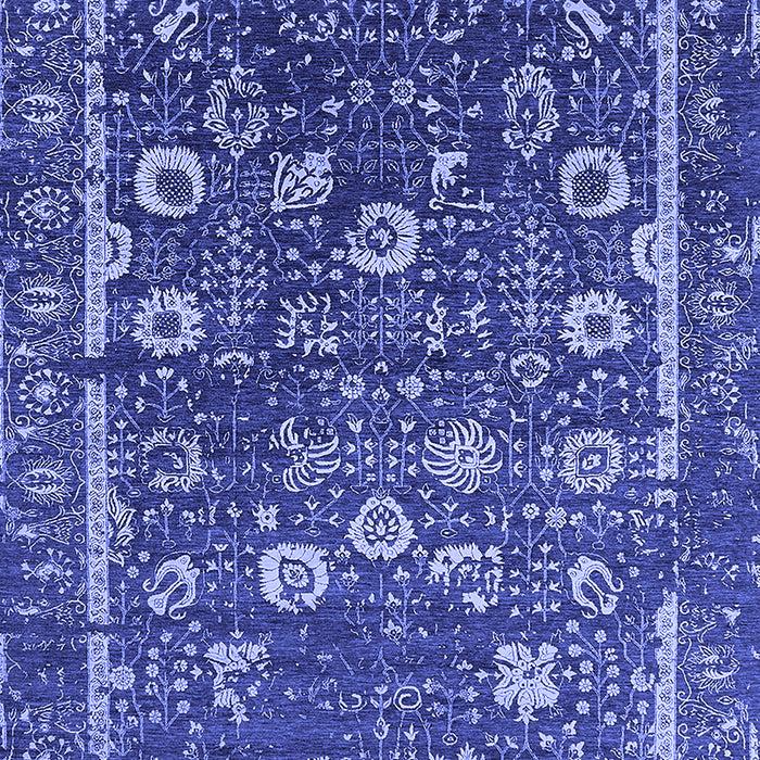 Oriental Blue Industrial Rug, urb2583blu