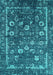 Oriental Turquoise Industrial Rug, urb2583turq