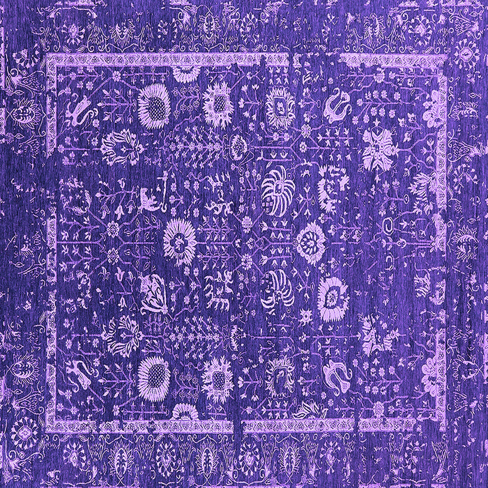 Square Oriental Purple Industrial Rug, urb2583pur