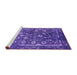 Sideview of Machine Washable Oriental Purple Industrial Area Rugs, wshurb2583pur