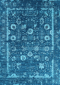 Oriental Light Blue Industrial Rug, urb2583lblu