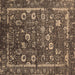 Square Oriental Brown Industrial Rug, urb2583brn