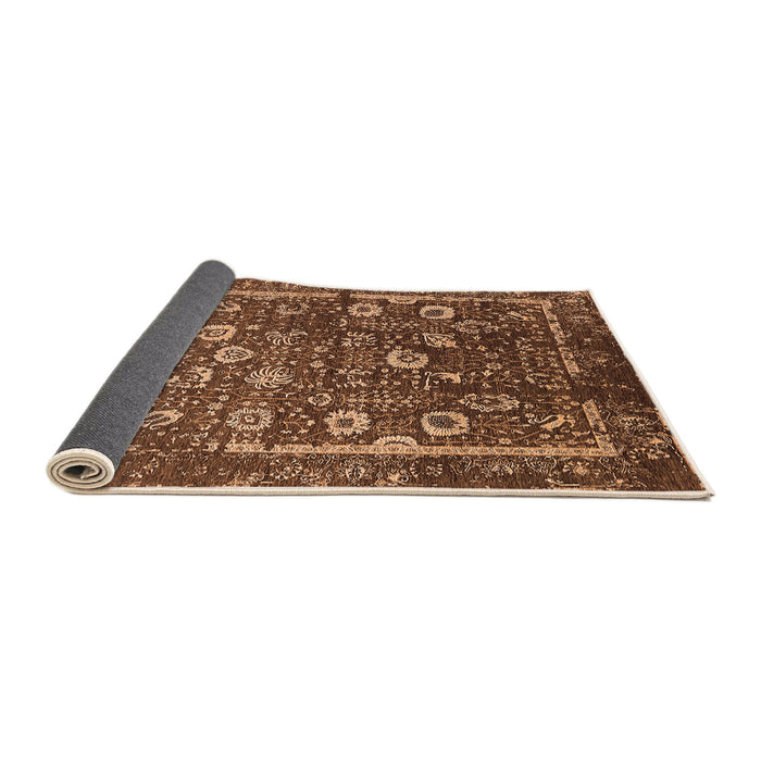 Sideview of Oriental Orange Industrial Rug, urb2583org