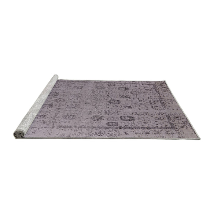 Sideview of Machine Washable Industrial Modern Dark Gray Rug, wshurb2584
