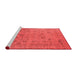 Industrial Red Washable Rugs