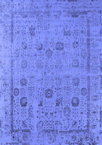 Oriental Blue Industrial Rug, urb2584blu