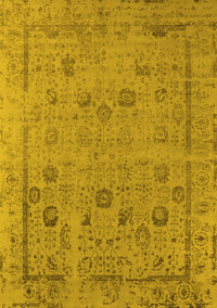 Oriental Yellow Industrial Rug, urb2584yw