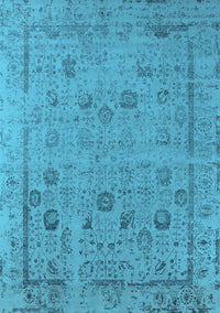 Oriental Light Blue Industrial Rug, urb2584lblu