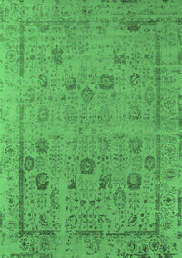 Oriental Emerald Green Industrial Rug, urb2584emgrn