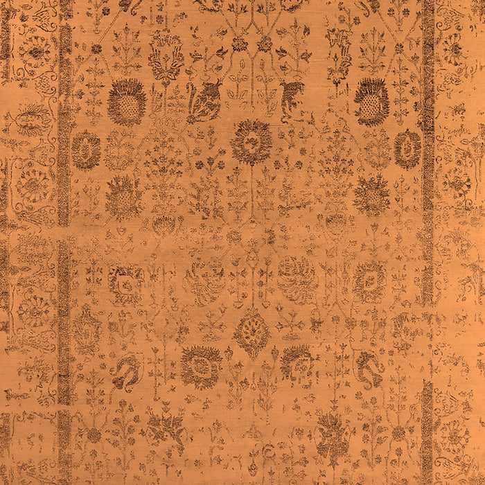 Machine Washable Oriental Orange Industrial Area Rugs, wshurb2584org