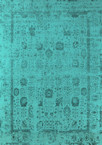 Oriental Turquoise Industrial Rug, urb2584turq