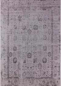 Machine Washable Industrial Modern Dark Gray Rug, wshurb2584