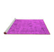 Sideview of Machine Washable Oriental Pink Industrial Rug, wshurb2584pnk