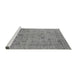 Sideview of Machine Washable Oriental Gray Industrial Rug, wshurb2584gry