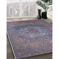 Mid-Century Modern Purple Oriental Rug, urb2585