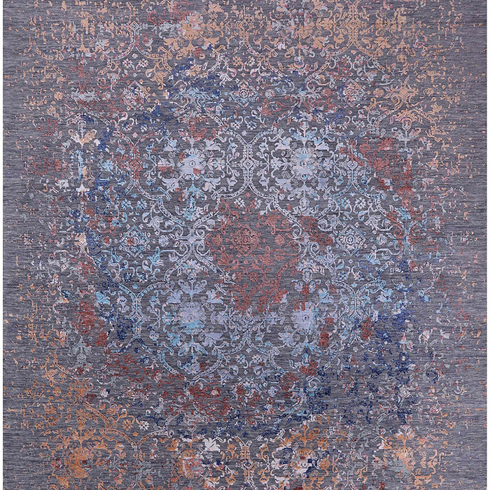 Mid-Century Modern Purple Oriental Rug, urb2585