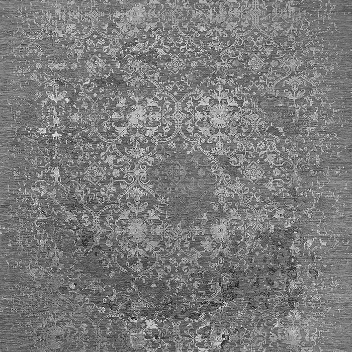 Machine Washable Oriental Gray Industrial Rug, wshurb2585gry