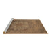 Sideview of Machine Washable Oriental Brown Industrial Rug, wshurb2585brn