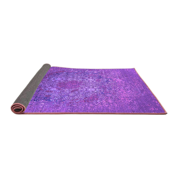 Sideview of Oriental Purple Industrial Rug, urb2585pur