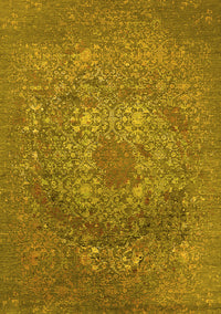 Oriental Yellow Industrial Rug, urb2585yw