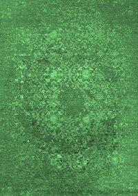 Oriental Emerald Green Industrial Rug, urb2585emgrn