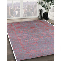 Mid-Century Modern Tulip Pink Oriental Rug, urb2586