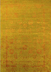 Oriental Yellow Industrial Rug, urb2586yw