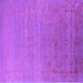 Square Oriental Purple Industrial Rug, urb2586pur