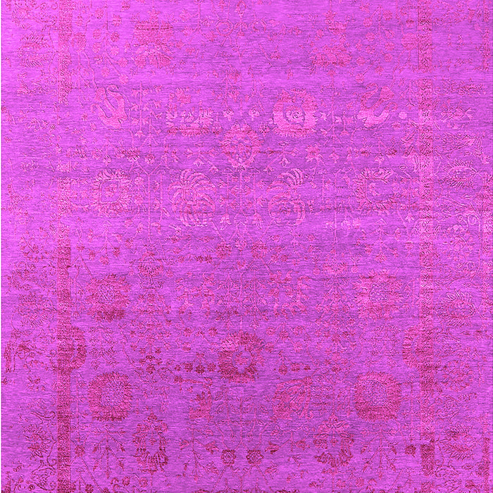 Machine Washable Oriental Pink Industrial Rug, wshurb2586pnk