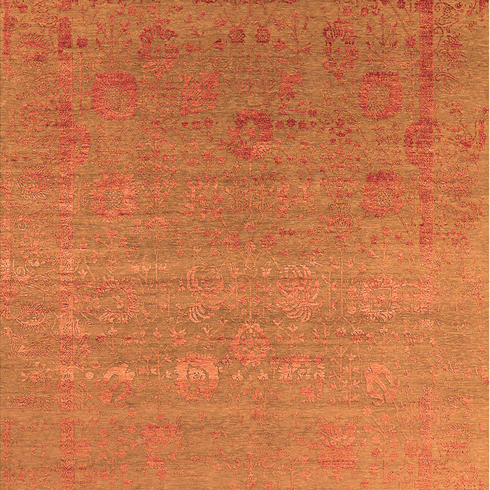 Machine Washable Oriental Orange Industrial Area Rugs, wshurb2586org