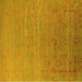 Square Oriental Yellow Industrial Rug, urb2586yw