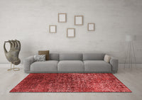 Machine Washable Oriental Red Industrial Rug, wshurb2587red