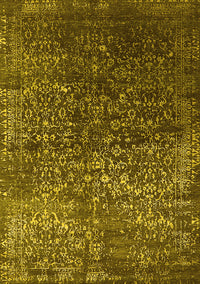 Oriental Yellow Industrial Rug, urb2587yw