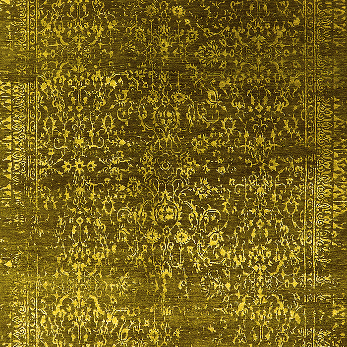 Oriental Yellow Industrial Rug, urb2587yw
