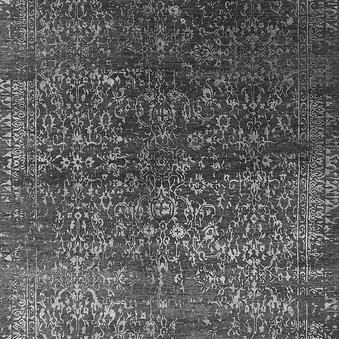 Machine Washable Oriental Gray Industrial Rug, wshurb2587gry