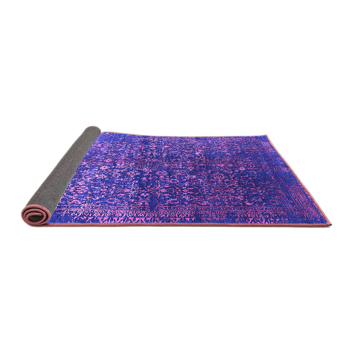 Sideview of Oriental Purple Industrial Rug, urb2587pur