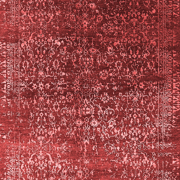 Machine Washable Oriental Red Industrial Rug, wshurb2587red