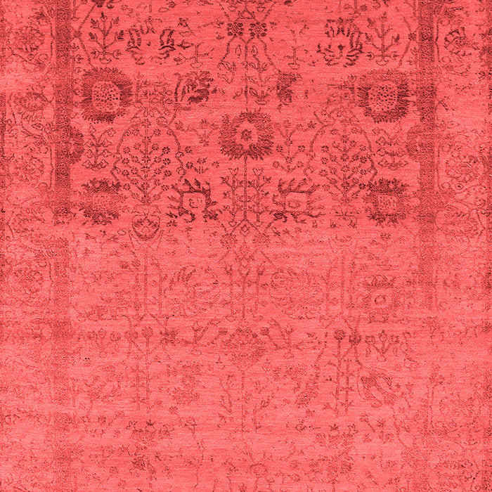 Machine Washable Oriental Red Industrial Rug, wshurb2588red