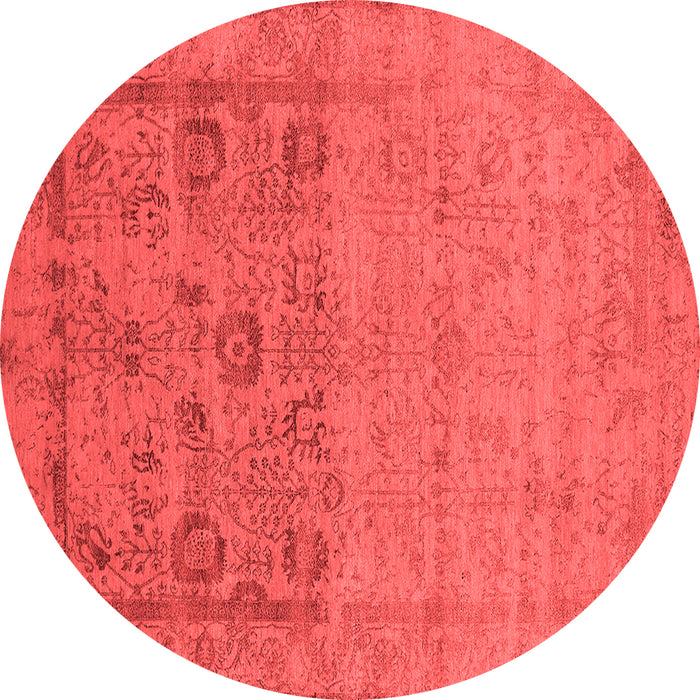 Machine Washable Oriental Red Industrial Rug, wshurb2588red