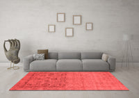 Machine Washable Oriental Red Industrial Rug, wshurb2588red