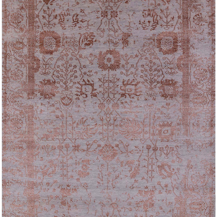 Mid-Century Modern Dark Almond Brown Oriental Rug, urb2588