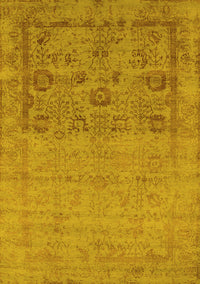 Oriental Yellow Industrial Rug, urb2588yw