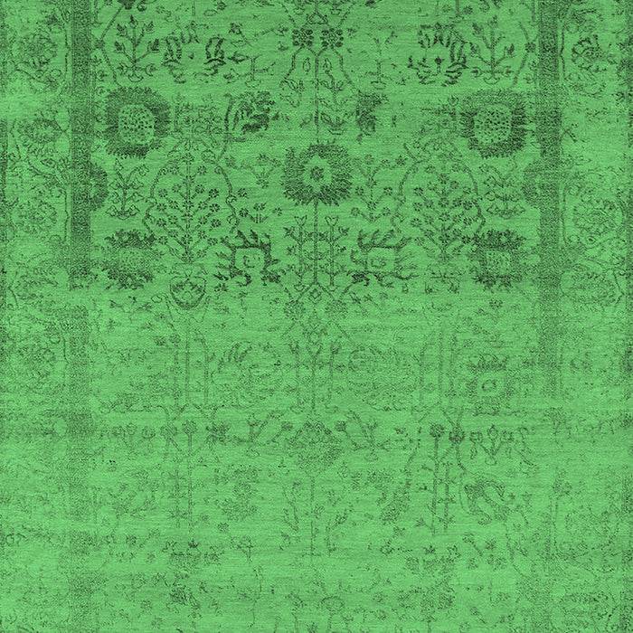 Oriental Emerald Green Industrial Rug, urb2588emgrn