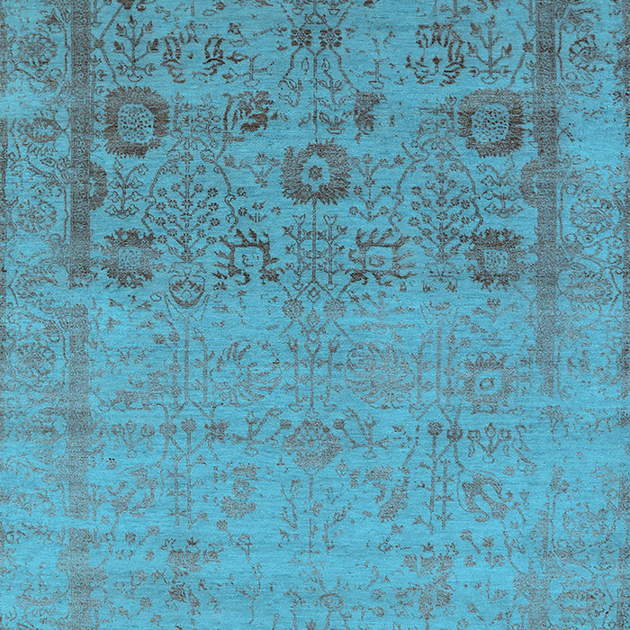 Oriental Light Blue Industrial Rug, urb2588lblu